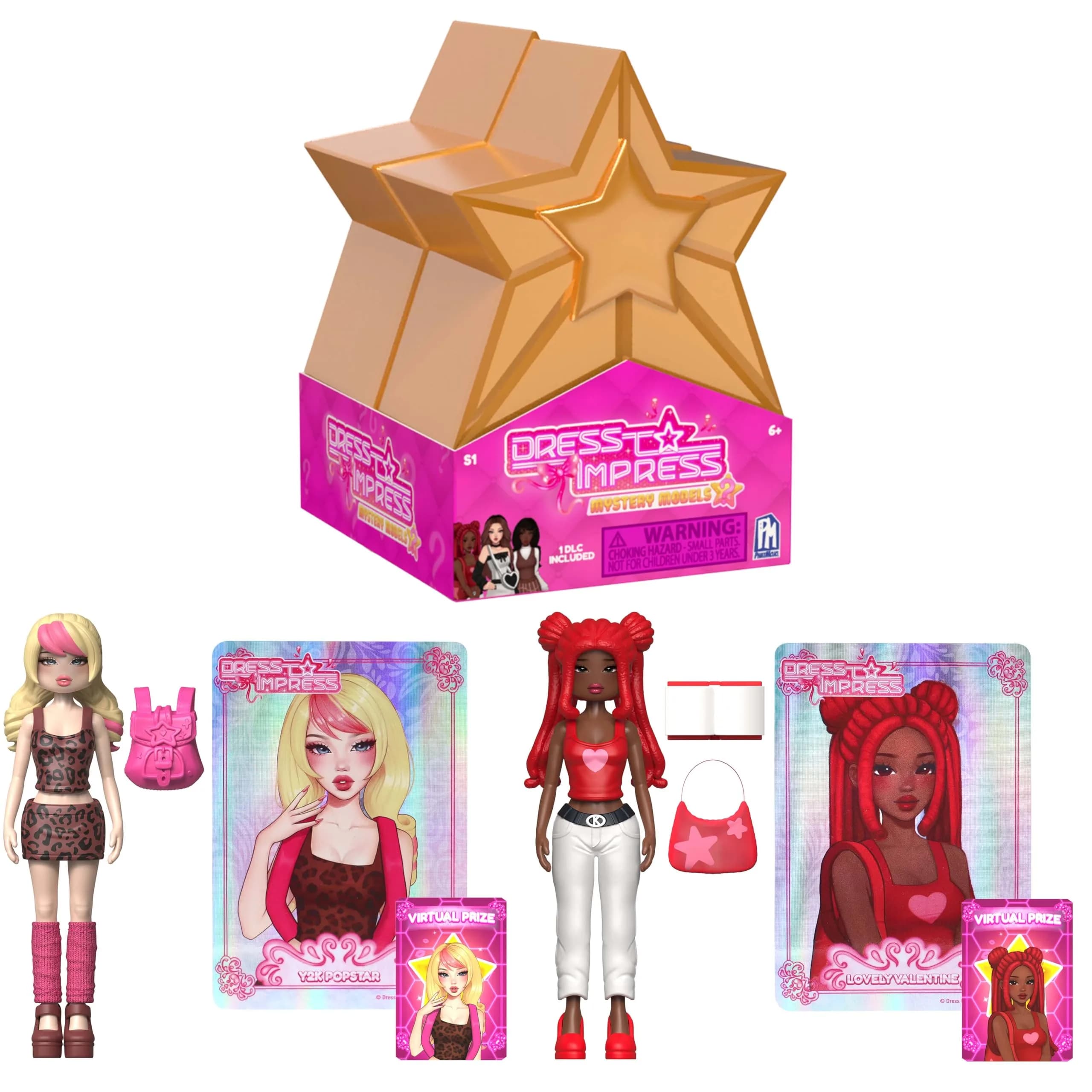 PhatMojo Dress to Impress Mystery Model Minifigure 2-Pack 10 cm (4 Inches) | Officially Licensed Collectible Toy - main product image