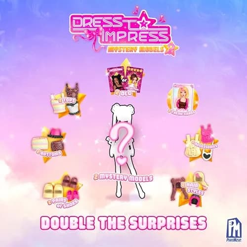 PhatMojo Dress to Impress Mystery Model Minifigure 2-Pack 10 cm (4 Inches) | Officially Licensed Collectible Toy thumbnail 3