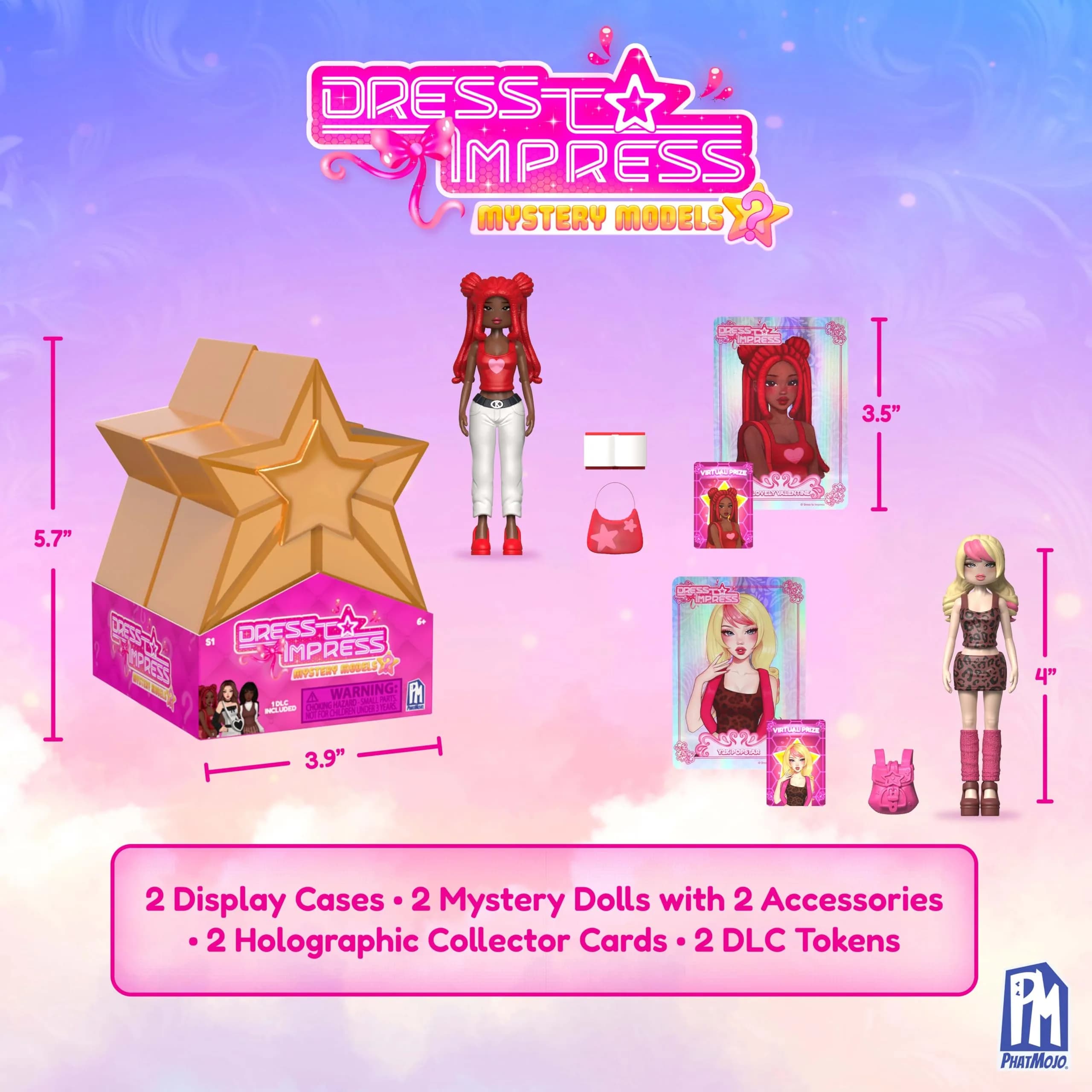 PhatMojo Dress to Impress Mystery Model Minifigure 2-Pack 10 cm (4 Inches) | Officially Licensed Collectible Toy - view 4