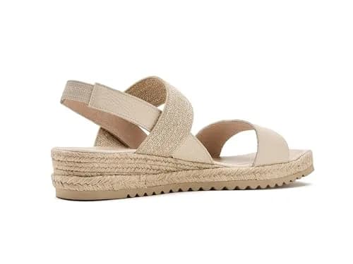 C LA CANADIENNE Womens Rowena Wedge Sandal 6 Milk | Vintage Glamour with Comfort thumbnail 4