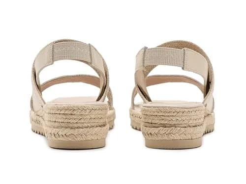 C LA CANADIENNE Womens Rowena Wedge Sandal 6 Milk | Vintage Glamour with Comfort thumbnail 7