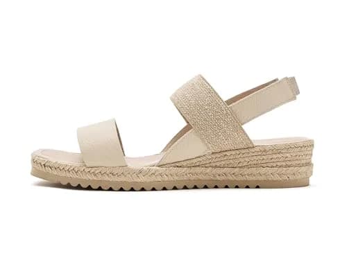 La Canadienne Womens Rowena Milk Sandal 10 US | Vintage Style with Leather & Wedge Heel thumbnail 5