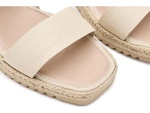 La Canadienne Womens Rowena Milk Sandal 10 US | Vintage Style with Leather & Wedge Heel thumbnail 2
