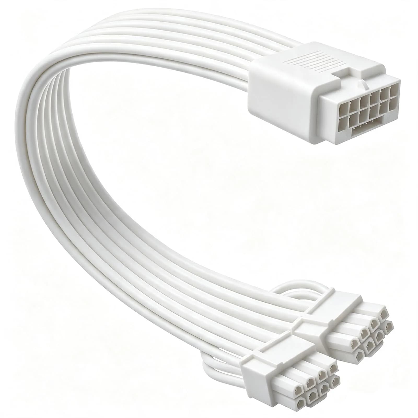 COMeap 16 Pin to Dual 8 Pin PCIe Conversion Cable 18cm (7in) | Powers GPUs with 12VHPWR PSU Ports — black