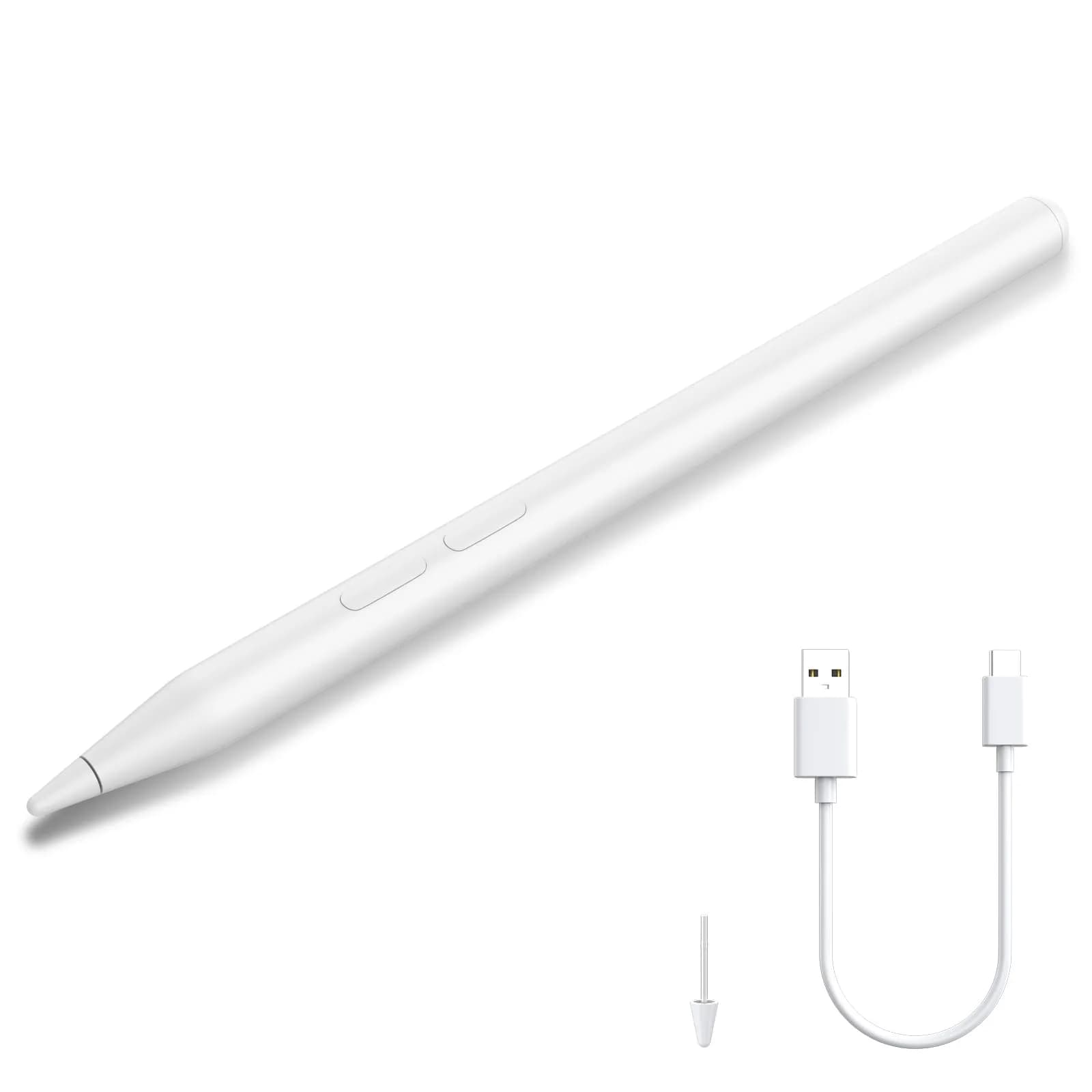 Hacey Active Stylus Pen for HP Laptops | 1024 Pressure Sensitivity + Palm Rejection — Rechargeable-Black