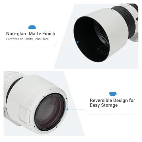 JJC ALC-SH167 Lens Hood Shade for Sony FE 70-200mm F2.8 GM OSS II Lens with 77mm Filter Access | Reversible Bayonet Mount thumbnail 4