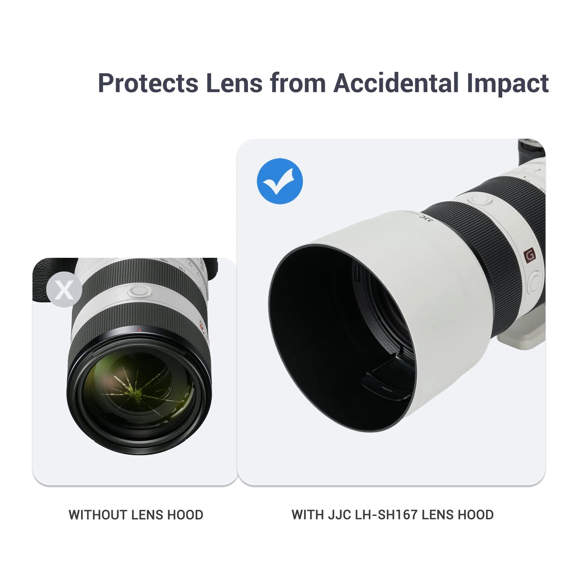 JJC ALC-SH167 Lens Hood Shade for Sony FE 70-200mm F2.8 GM OSS II Lens with 77mm Filter Access | Reversible Bayonet Mount - view 6