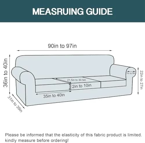 FantasDecor 4 Piece Velvet Sofa Couch Covers Large | All-Round Protection & Elegant Look thumbnail 2