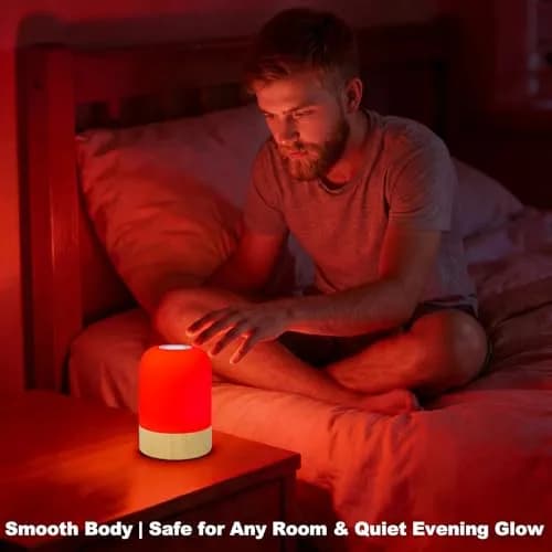 Aoife 670nm Red Light Bedside Lamp 9.0 cm (3.54 in) | 4 Color Modes with Remote Control thumbnail 7