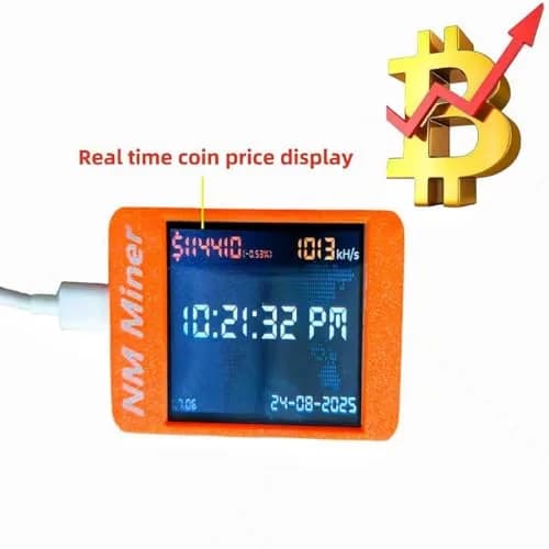 Cryptovolmine NM Miner 986 kH/s 2.8 inch Color Display DIY Solo Crypto Miner thumbnail 6