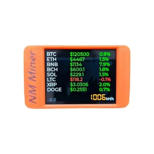 Cryptovolmine NM Miner 986 kH/s 2.8 inch Color Display DIY Solo Crypto Miner thumbnail 7
