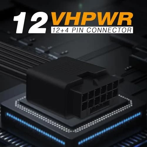 COMeap 16 Pin to Dual 8 Pin PCIe Conversion Cable 30cm (11.8in) Black | Powers High-End GPUs thumbnail 2