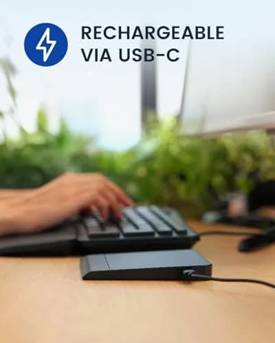Perixx PERIPAD-706 Wireless Touchpad for Windows | Multi-Device Bluetooth & USB-C Rechargeable thumbnail 5