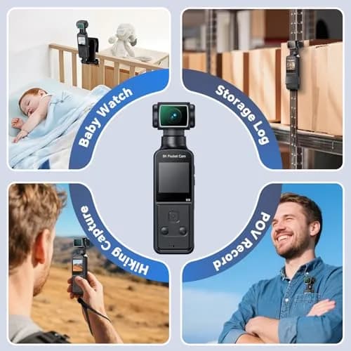 BOBLOV W5 5K Body Camera with 128GB Storage | 4K/60FPS EIS Stabilization for Vlogging & Meetings thumbnail 6