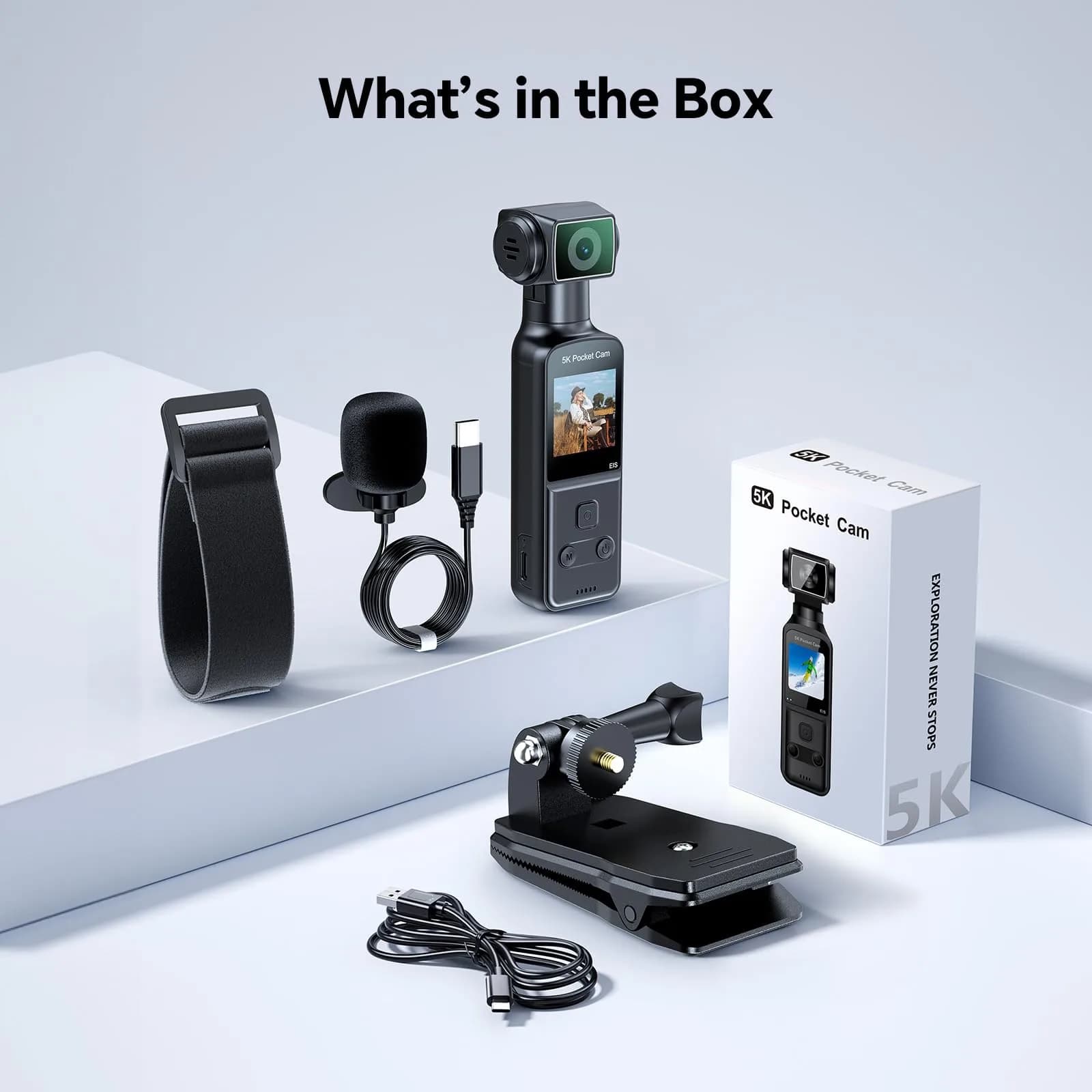 BOBLOV W5 5K Body Camera with 128GB Storage | 4K/60FPS EIS Stabilization for Vlogging & Meetings - view 9