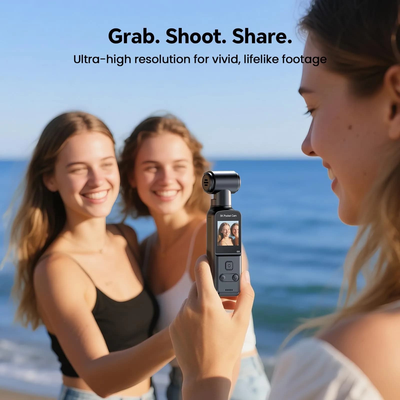 BOBLOV W5 5K Body Camera with 128GB Storage | 4K/60FPS EIS Stabilization for Vlogging & Meetings - view 3