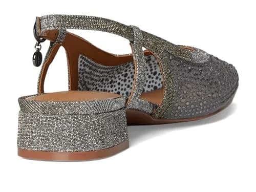 J. Reneé Layton Pewter Women's Pump 9 M | Square Toe, Mesh Upper, 1 Inch Block Heel thumbnail 7