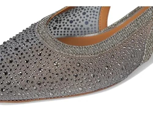 J. Reneé Layton Pewter Women's Pump 9 M | Square Toe, Mesh Upper, 1 Inch Block Heel thumbnail 8