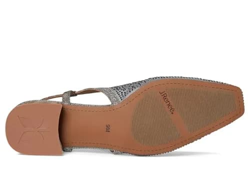J. Reneé Layton Pewter Women's Pump 9 M | Square Toe, Mesh Upper, 1 Inch Block Heel thumbnail 5