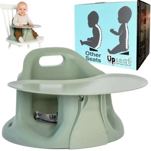 Upseat Baby Floor & Booster Seat with Tray | Ergonomic Design for Healthy Hip Development thumbnail 1