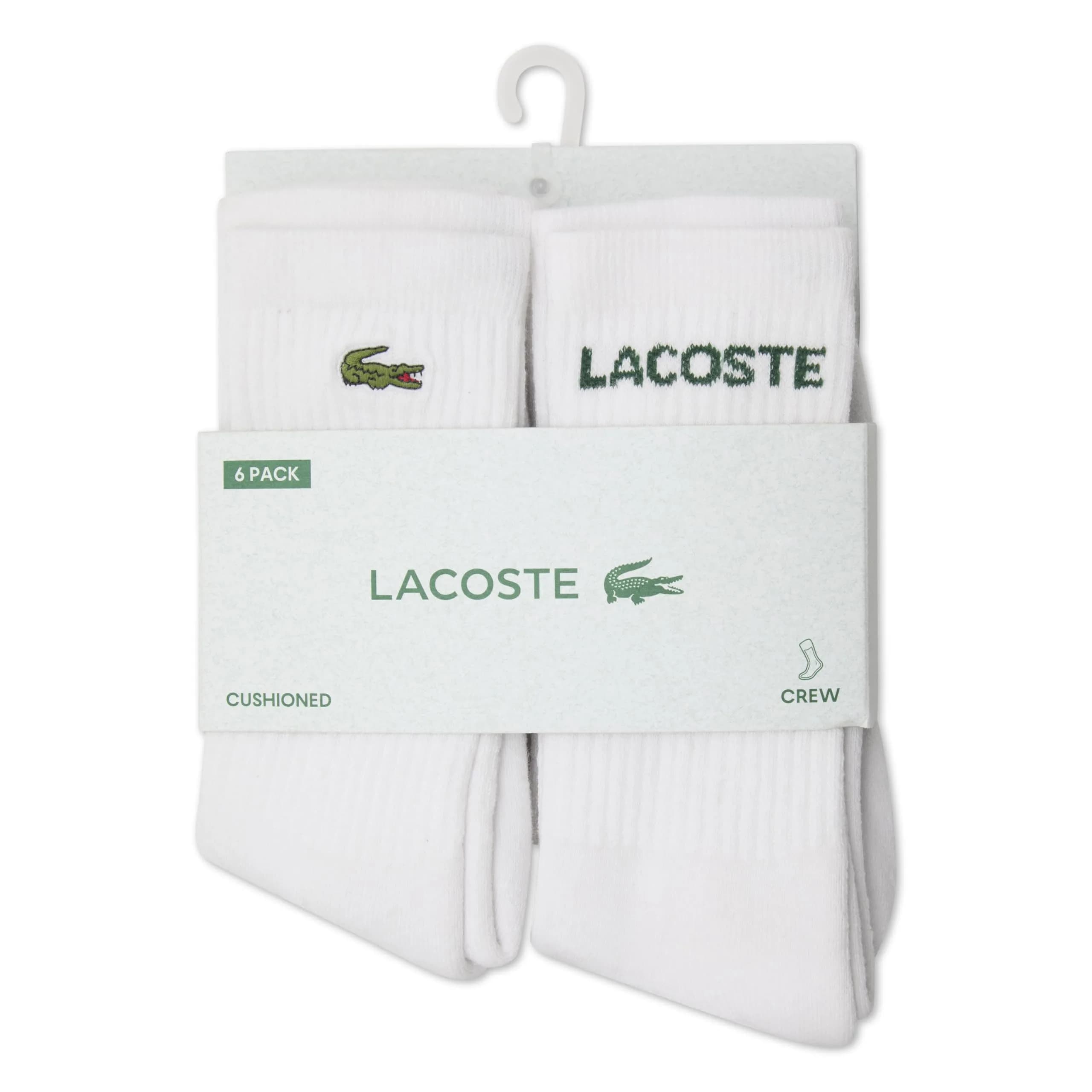 Lacoste Kids Socks 6-Pack Knit Everyday Socks | Premium Organic Cotton Comfort for Boys thumbnail 2