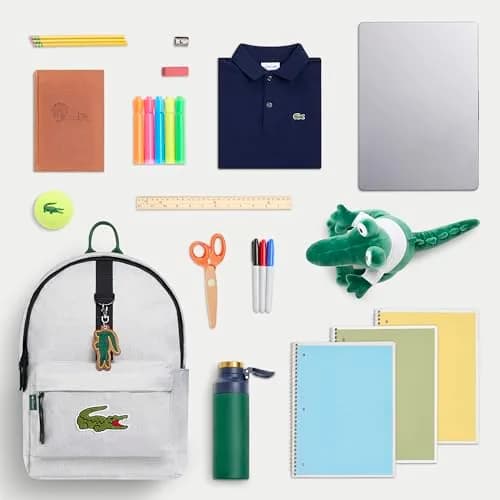 Lacoste Accessories Classic Backpack | Elegant Unisex Kids Daypack with Durable Polyester (O/S) thumbnail 4