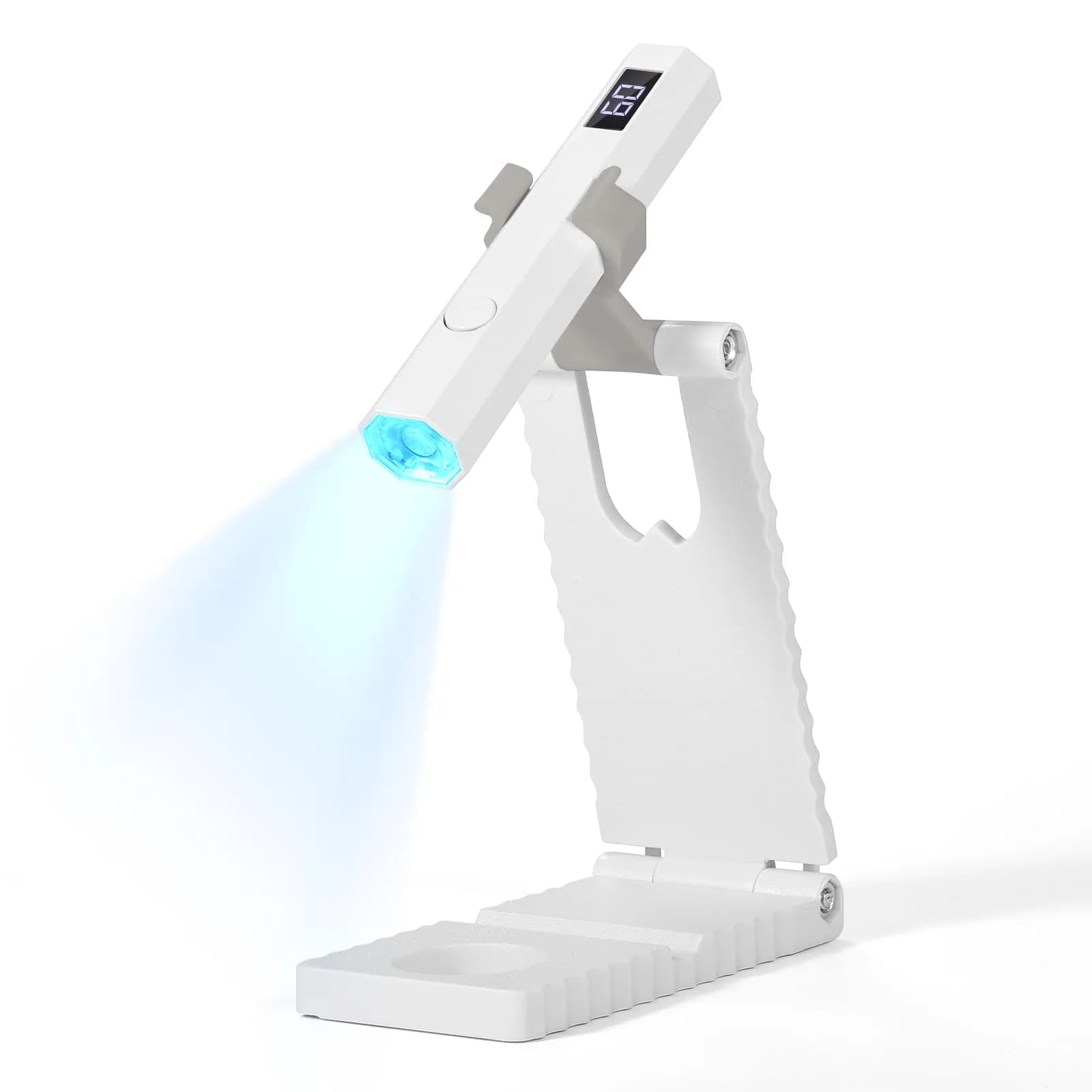 SAVILAND HandHeld UV Light for Nail Portable Rechargeable Nail Lamp Silver | Cures Gel Polish Fast & Evenly - main product image