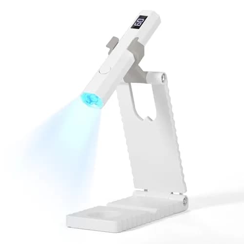 SAVILAND HandHeld UV Light for Nail Portable Rechargeable Nail Lamp Silver | Cures Gel Polish Fast & Evenly thumbnail 1