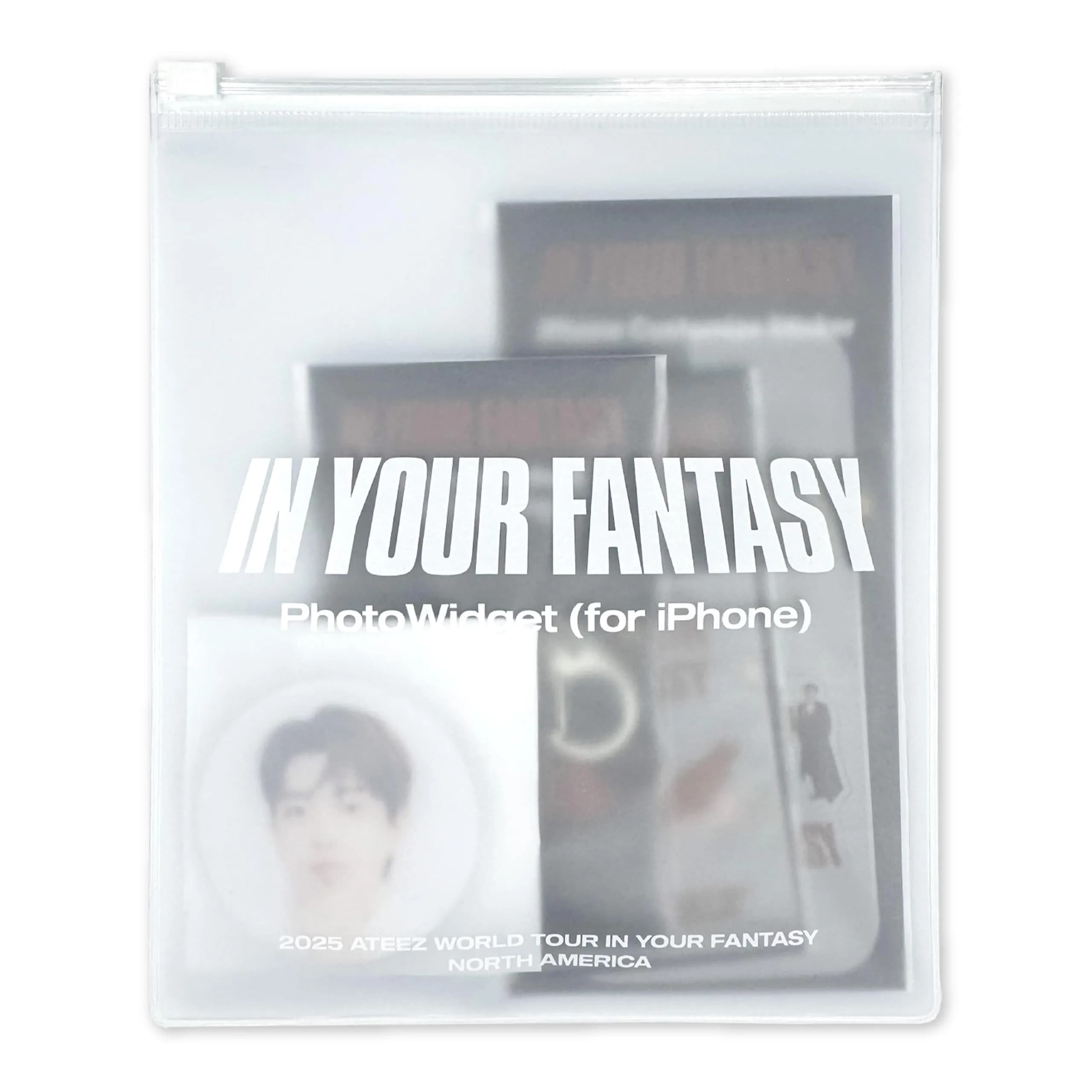 ATEEZ Official Tour Merch PhotoWidget for iPhone | Custom K-Pop Phone Accessory (One Size, Multicolor - Hongjoong)