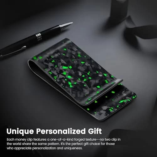 Travelambo Carbon Fiber Money Clip Wallet Minimalist Slim Card Holder | Lightweight & Durable thumbnail 4