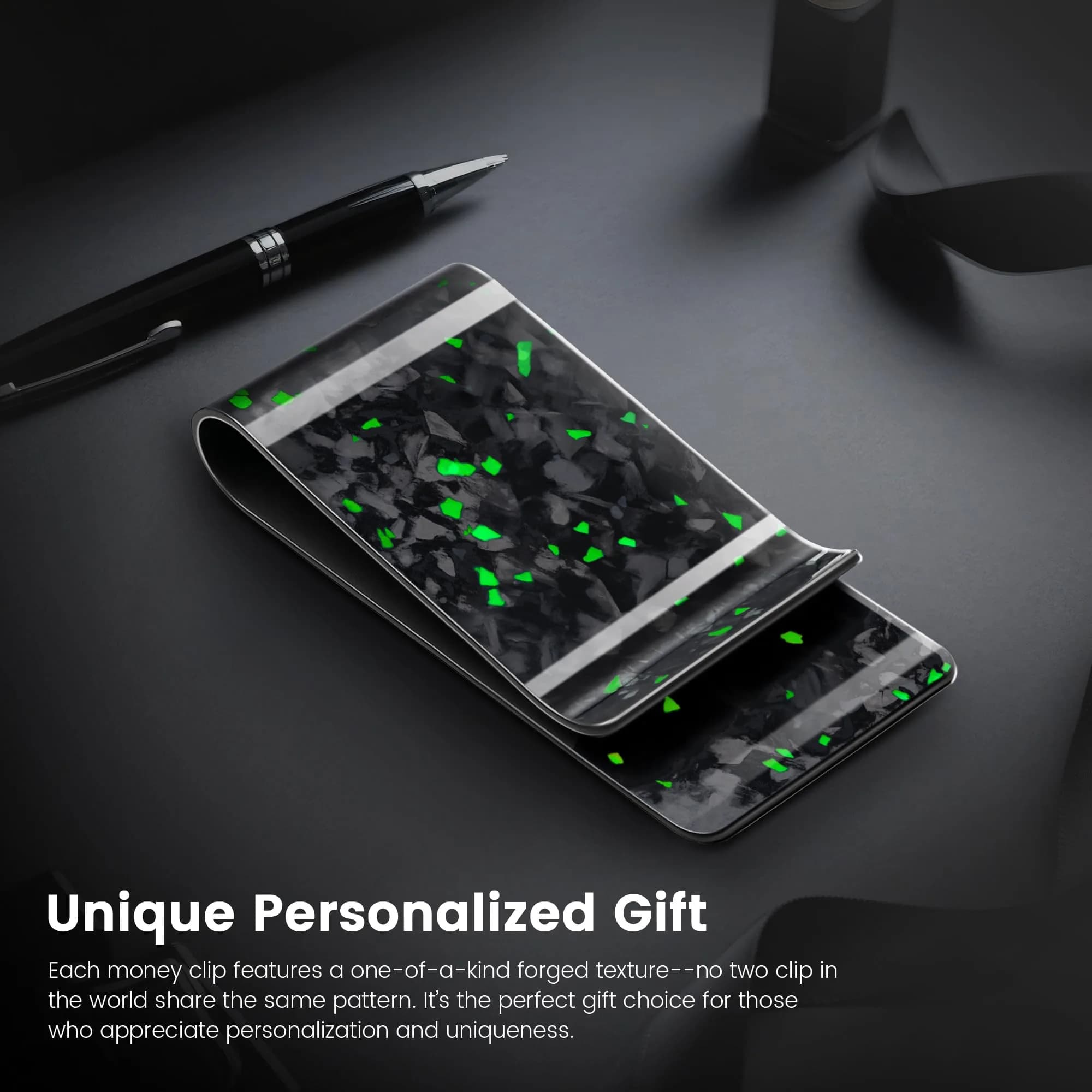 Travelambo Carbon Fiber Money Clip Wallet Minimalist Slim Card Holder | Holds 1-15 Cards - view 5