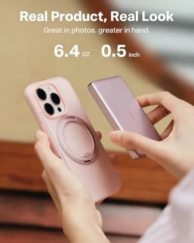 TORRAS MiniMag Power Bank 10,000mAh | Ultra-Slim Magnetic Portable Charger with Fast Wireless & Wired Charging thumbnail 3