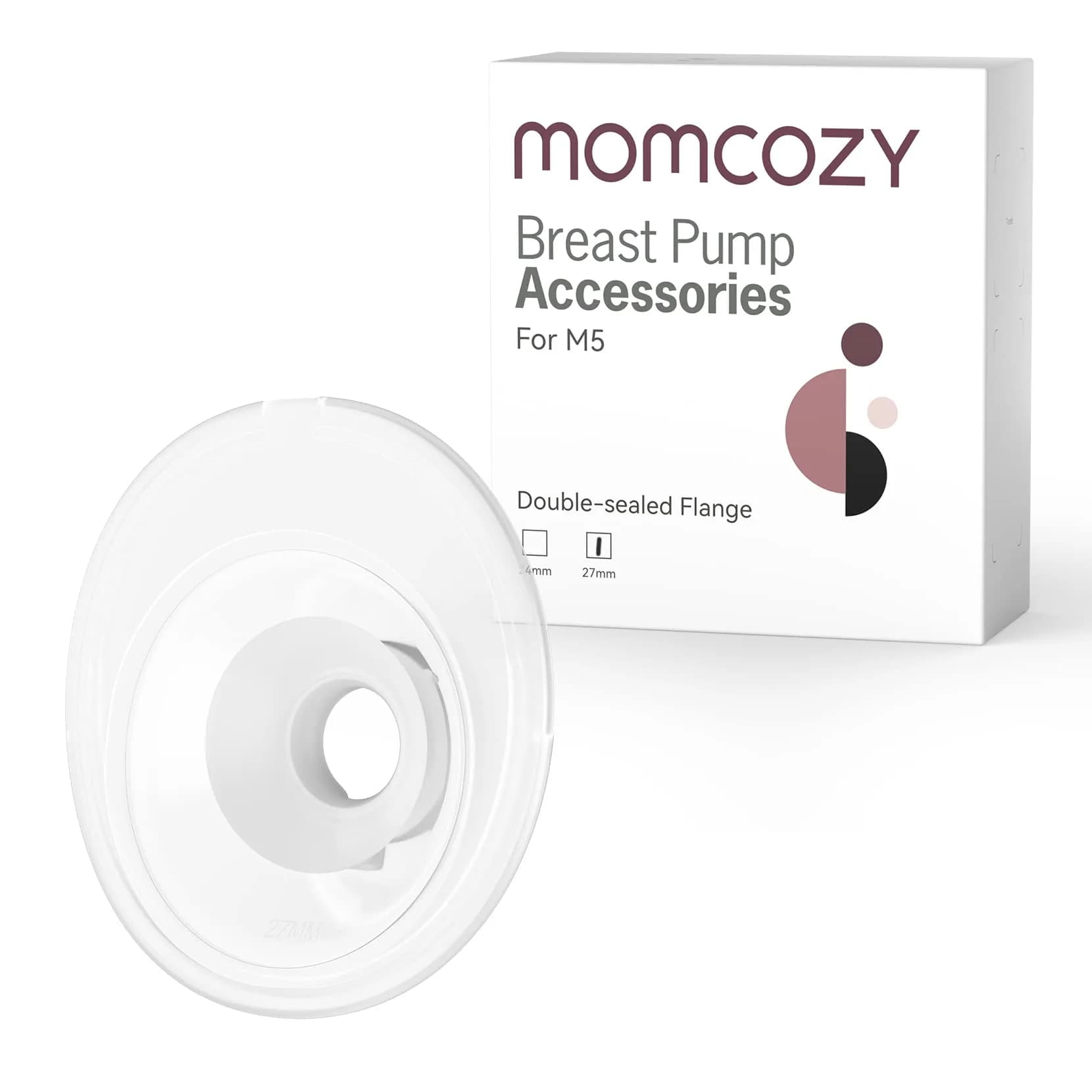 Momcozy M5 Double-Sealed Flange 27mm | Authentic USA Import Replacement Part - main product image