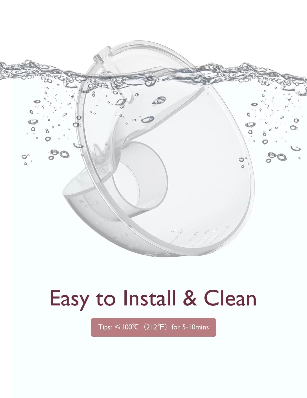 Momcozy M5 Milk Collector Replacement Accessory 1-Pack White | Authentic Breast Pump Parts - view 4