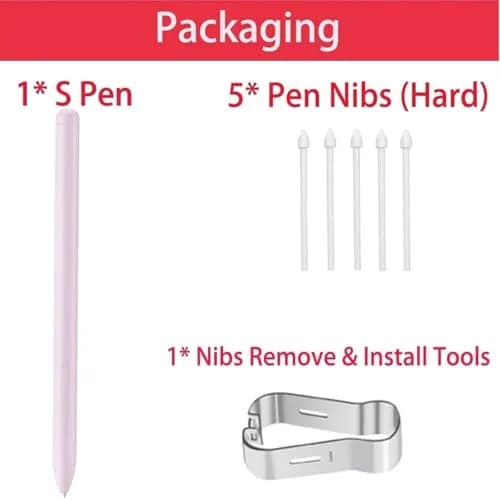 Qenw Purple Stylus Pen Replacement for Samsung Galaxy Tab S10, S9, S8, S7, S6 Lite Series | 4096 Pressure Levels thumbnail 4