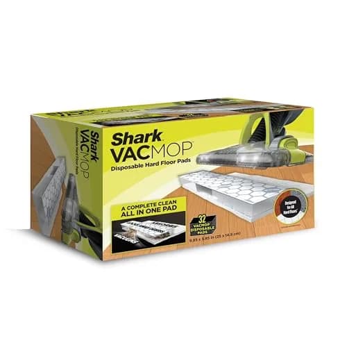 Shark VACMOP Disposable Hard Floor Pad Refills 32 Count | Locks Debris & Grime, For All Sealed Floors thumbnail 1