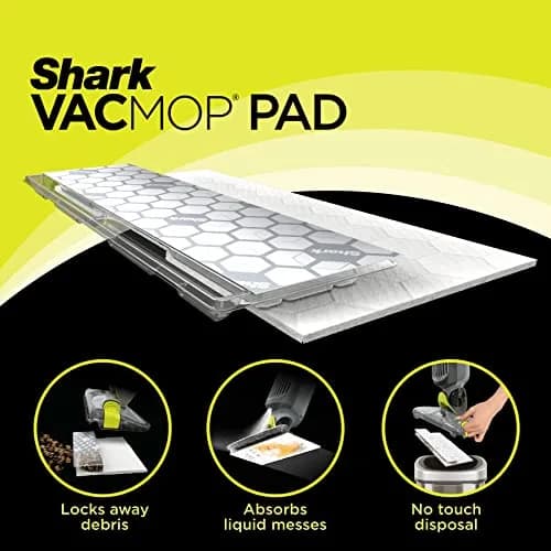 Shark VACMOP Disposable Hard Floor Pad Refills 32 Count | Locks Debris & Grime, For All Sealed Floors thumbnail 2
