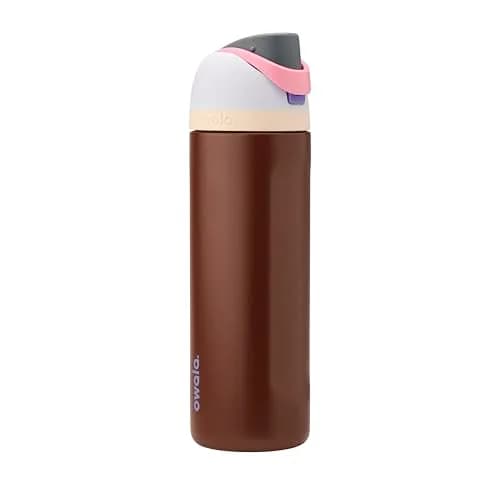 Owala FreeSip Insulated Water Bottle 710 mL (24 oz) Cranberry Parade | Keeps Cold 24 Hrs thumbnail 1