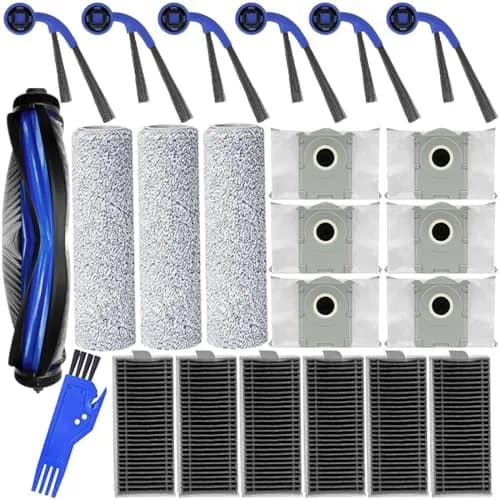 Electropan Replacement Parts Kit for Ecovacs Deebot T80 Omni & Yeedi M14 Plus Robot Vacuum Cleaners | Includes Main Brush, Side Brushes, Roller Mop, HEPA Filters, Dust Bags thumbnail 1