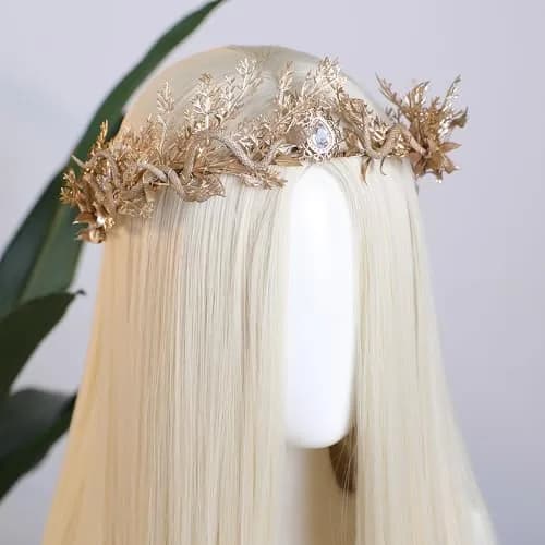 MOSTORY Gold Medusa Fairy Crown - Goddess Snake Headpiece for Women, Fantasy Costume Accessory, One Size thumbnail 3