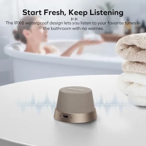 Momax Magnetic Portable Wireless Speaker 40mm | Waterproof, 12H Play, Enhanced Bass thumbnail 5