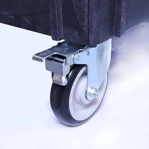 HIGOOD Heavy Duty Plastic Utility Cart 39.57 x 16.73 in | Supports 500 lbs, Flat Top, Black thumbnail 8