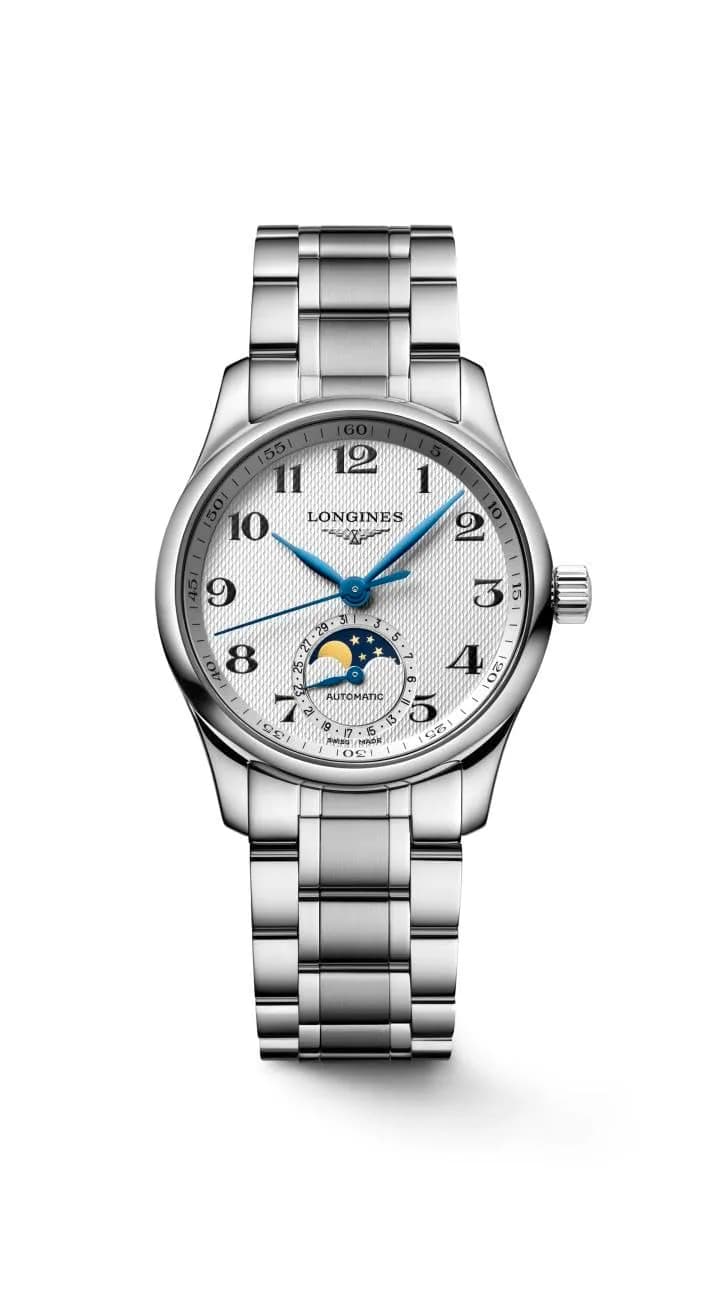 Longines Master Collection 34mm Automatic Watch | Silver Dial, Sapphire Crystal, 18mm Stainless Steel Band