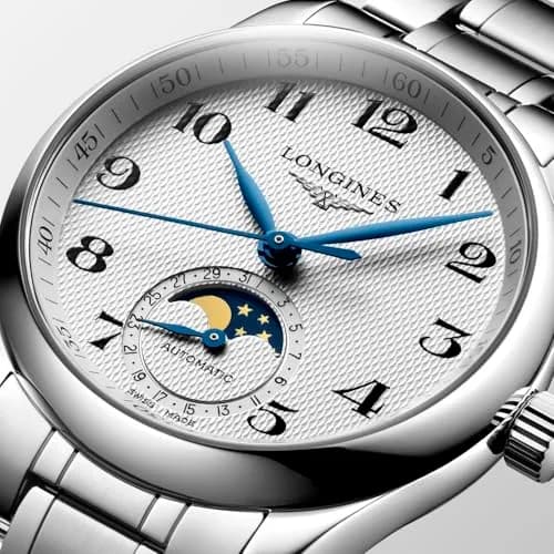 Longines Master Collection 34mm Automatic Watch | Silver Dial, Sapphire Crystal, 18mm Stainless Steel Band thumbnail 2