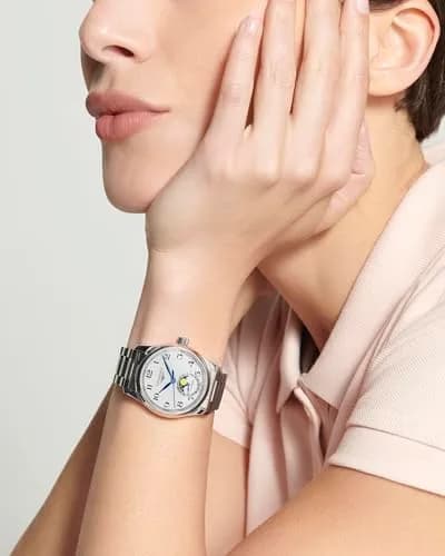 Longines Master Collection 34mm Automatic Watch | Silver Dial, Sapphire Crystal, 18mm Stainless Steel Band thumbnail 3