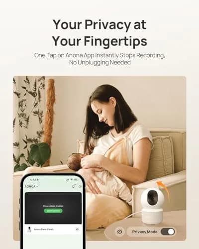 Anona 4K UHD Indoor Camera 2-Pack | 360° Pan-Tilt, AI Detection, Wi-Fi 6 thumbnail 7