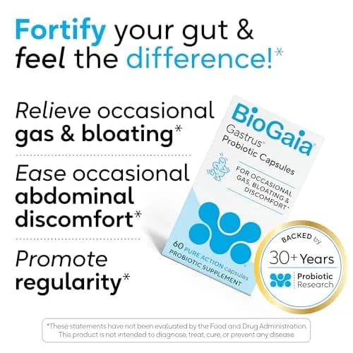BioGaia Gastrus L reuteri Probiotic Capsules | 60 Count (Pack of 1) thumbnail 4