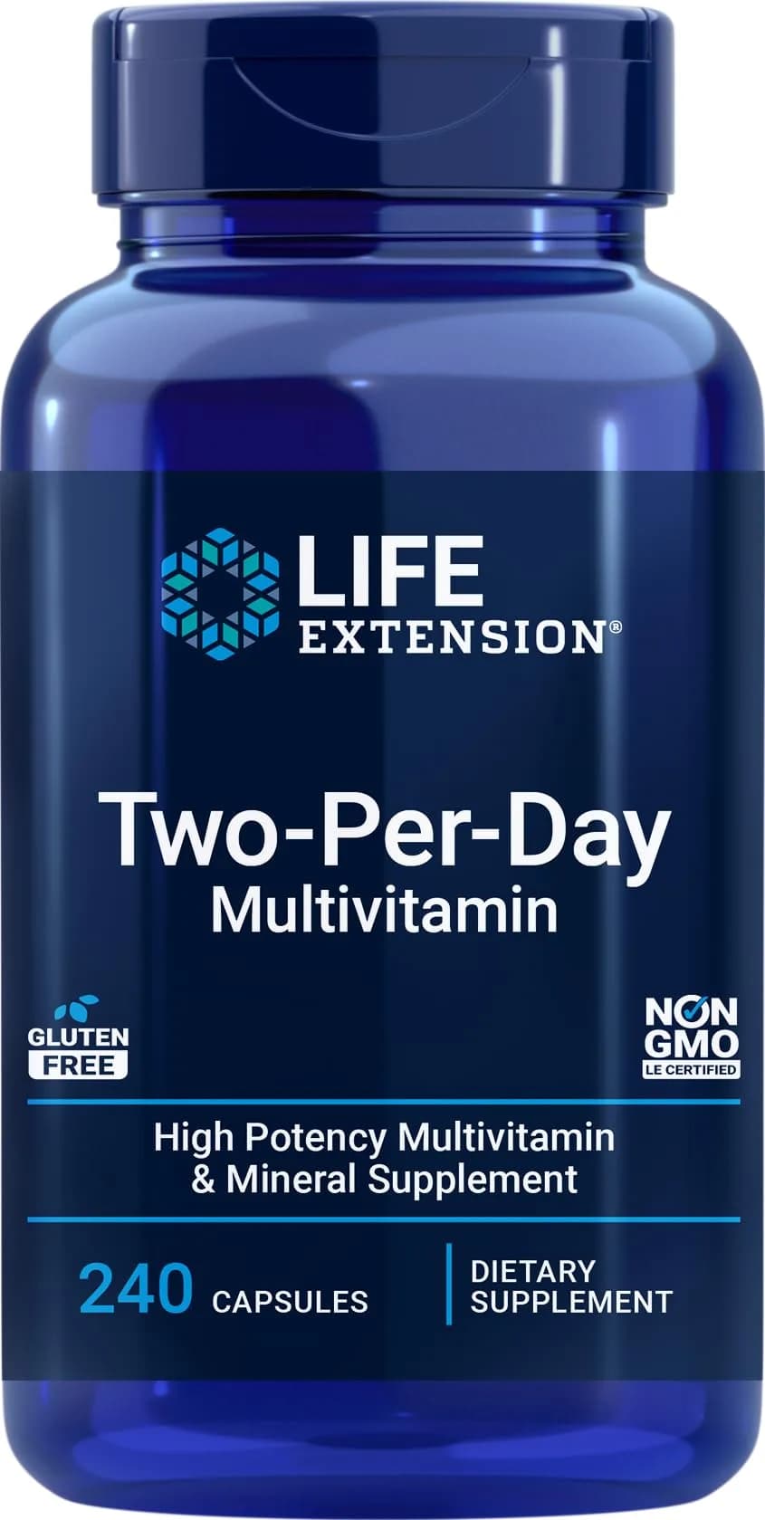 Life Extension Two-Per-Day Multivitamin 240 Capsules | Supports Cellular Health & Immune Function - main product image