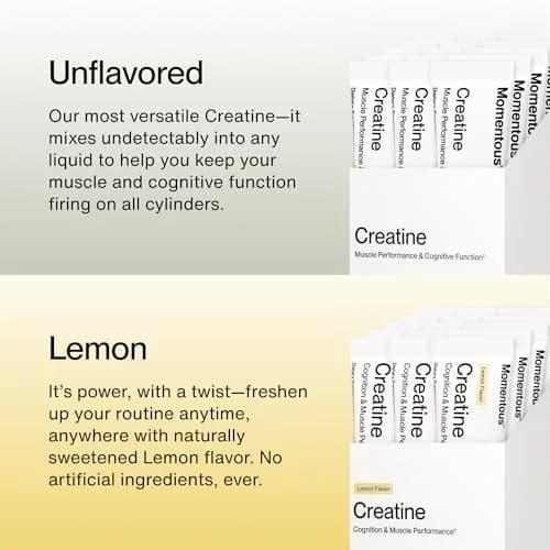 Momentous Creatine Monohydrate Powder Lemon 3.4 oz (96.4 g) | NSF Certified for Sport thumbnail 4