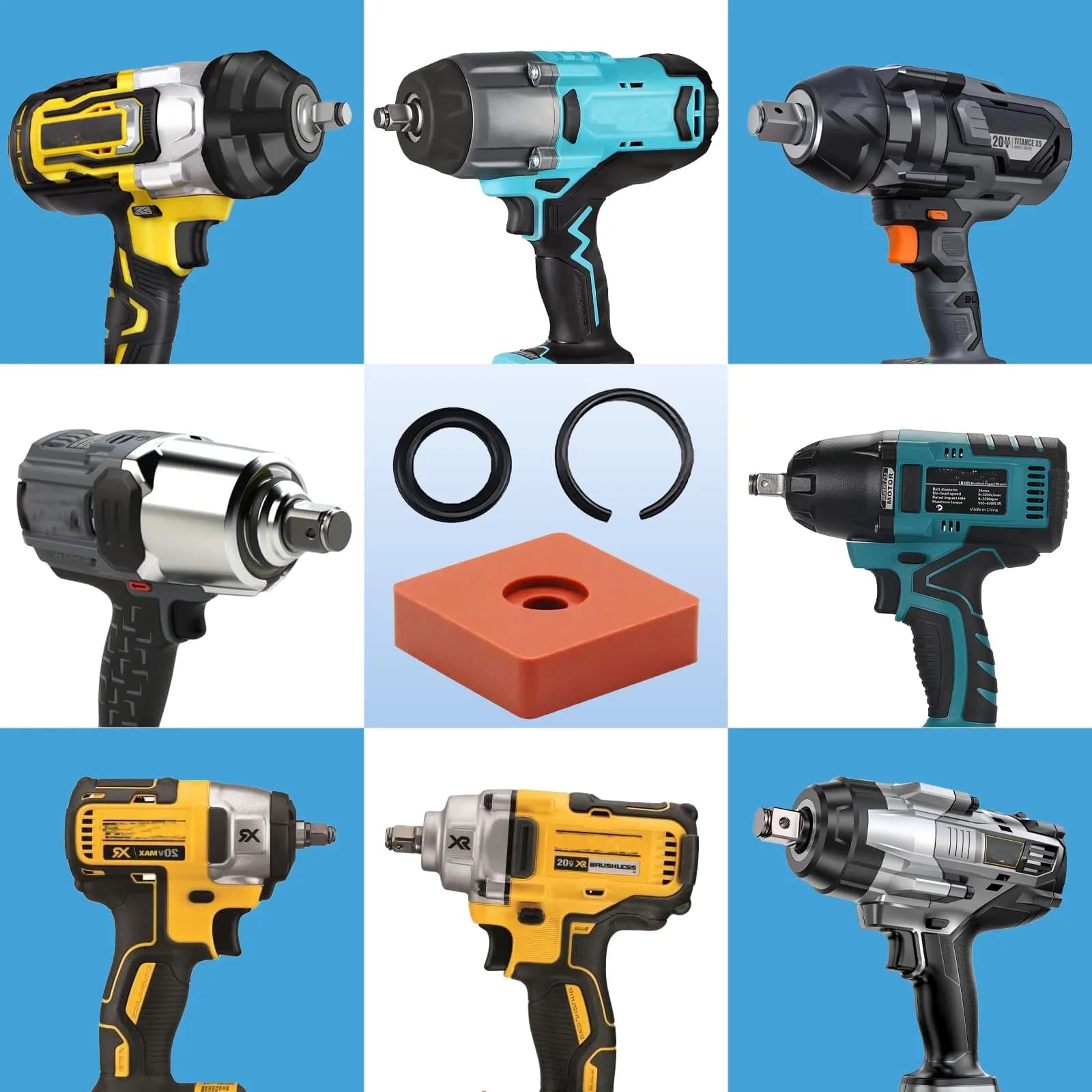GnDaYoug 1/2" Impact Wrench Retaining Ring Clips 10-Pack | Secure Socket Grip for Milwaukee Wrenches - view 3